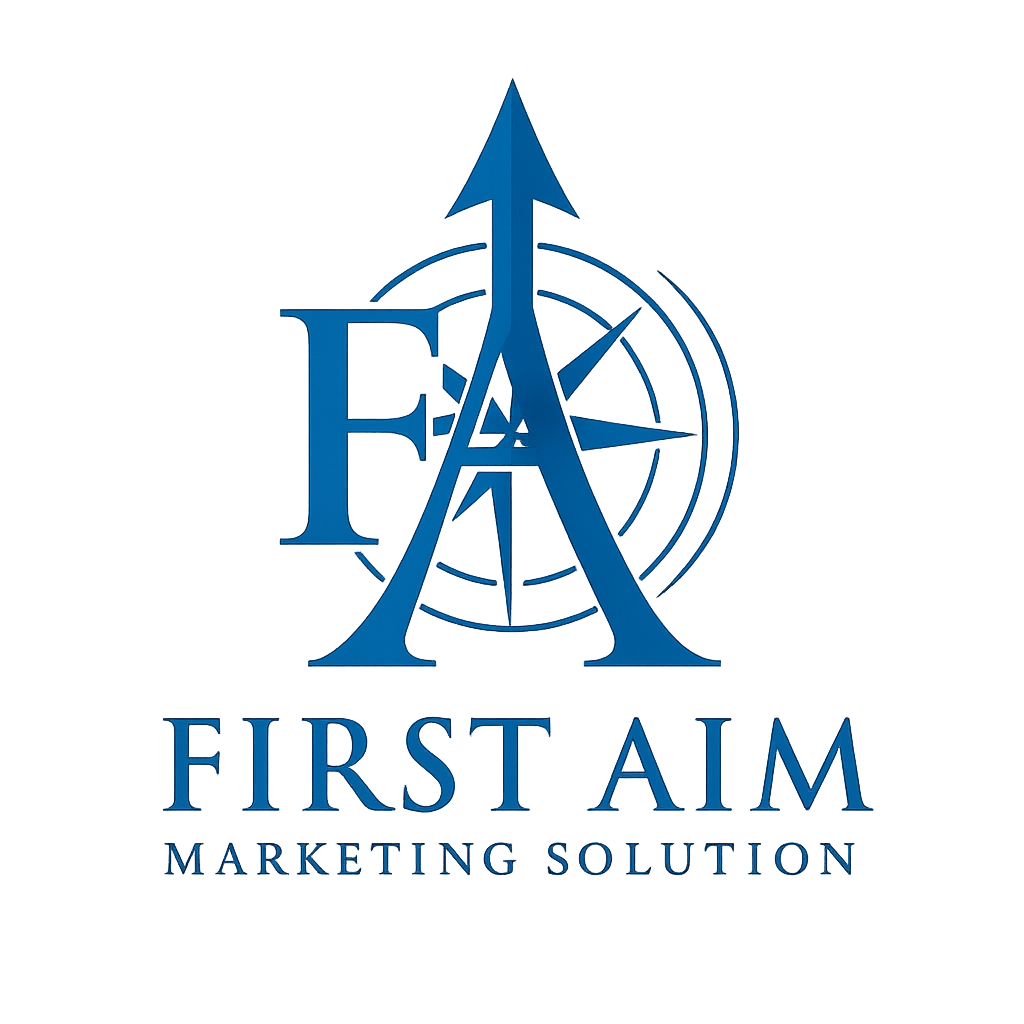 first aim marketing logo